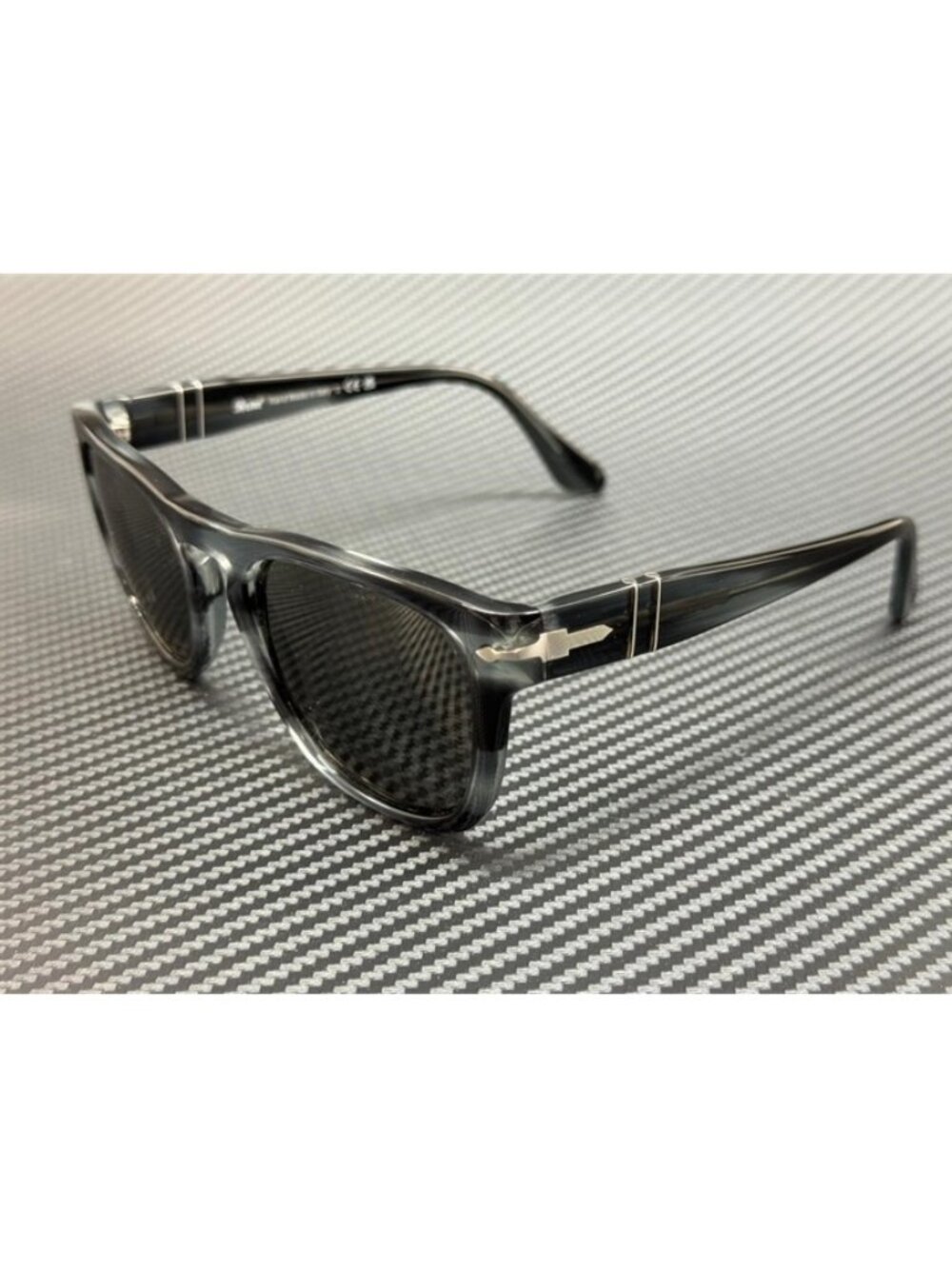 New Persol Men Striped Grey Sunglasses 54-20-145